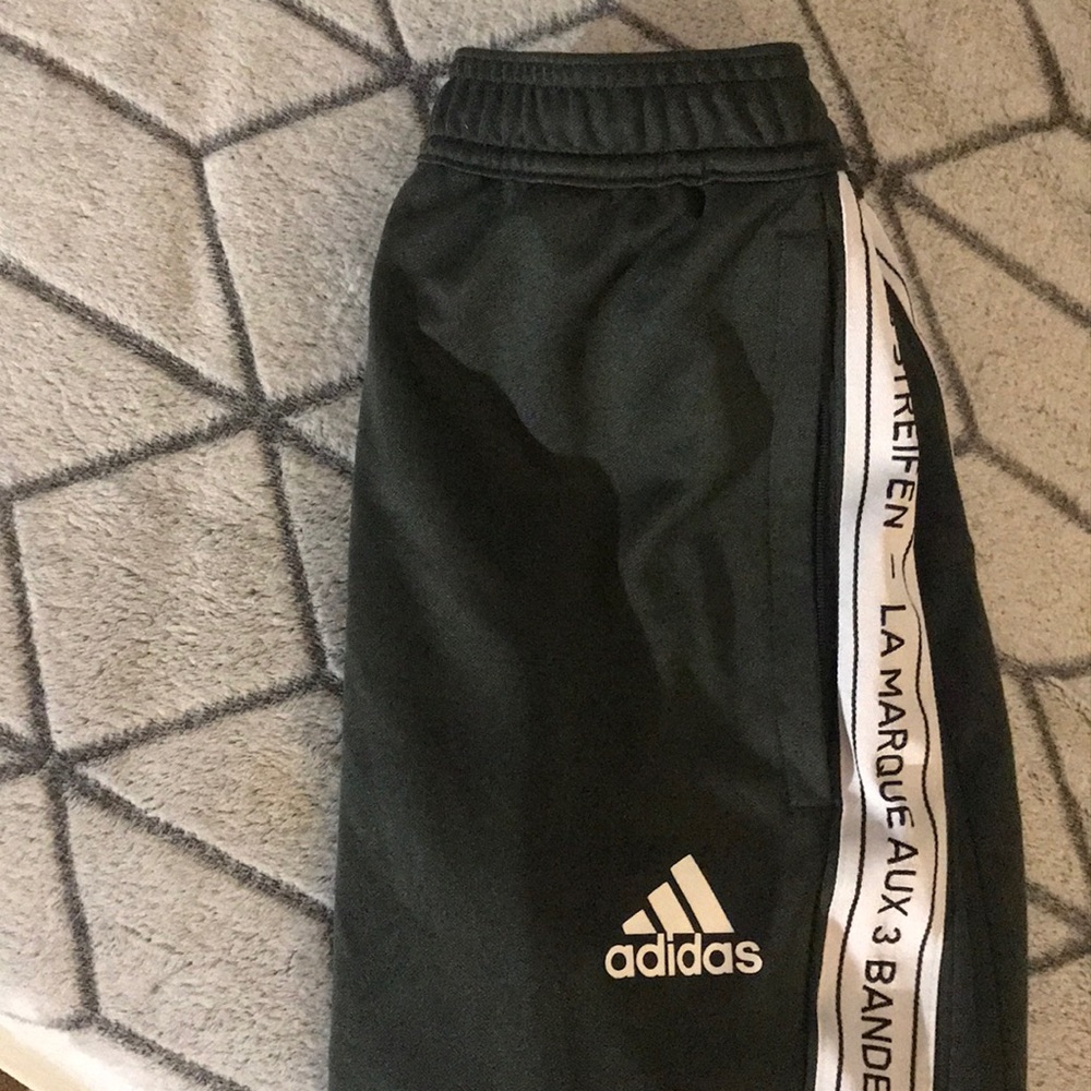 dark grey adidas pants